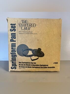 VTG The Pampered Chef Springform Pan Set (#1540) NIB